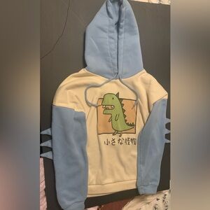 Dinosaur Hoodie Kawaii Pullover Sweatshirt For Teengirls.Large. Gently used.